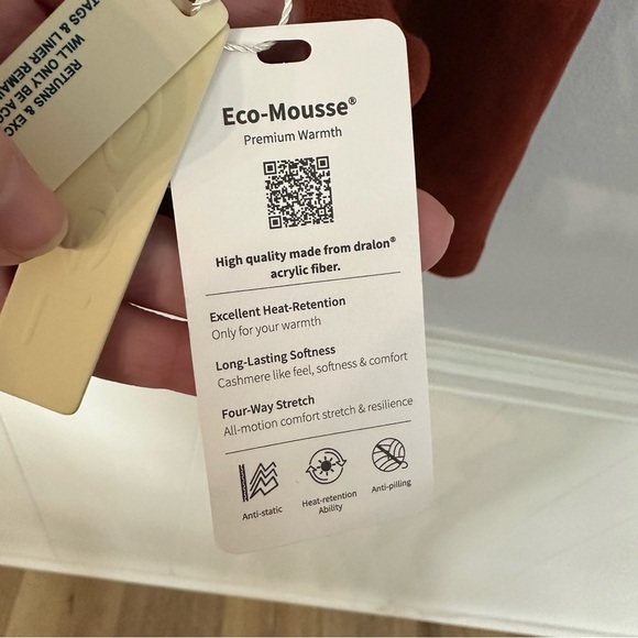 OGL Eco-Mousse Womens Long Sleeve Crewneck Wool Blend Rust Orange Top Sz 2XL NWT - Picture 7 of 11